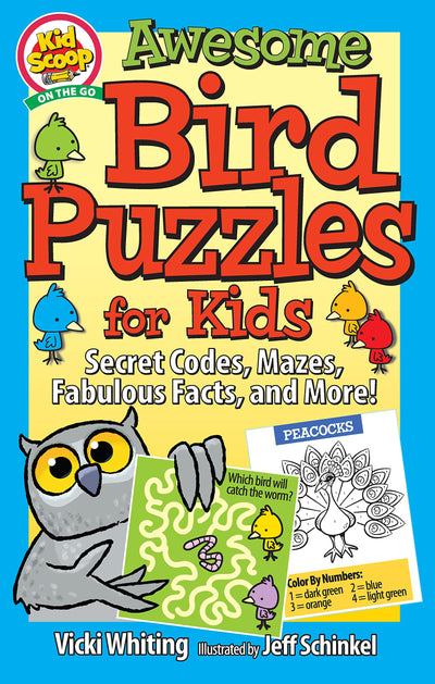 Awesome Bird Puzzles for Kids: Secret Codes, Mazes, Fabulous Facts, and More! (Happy Fox Books) Fun and Educational Activity Book for Children Ages 5-10 to Learn All About Nature Through Play