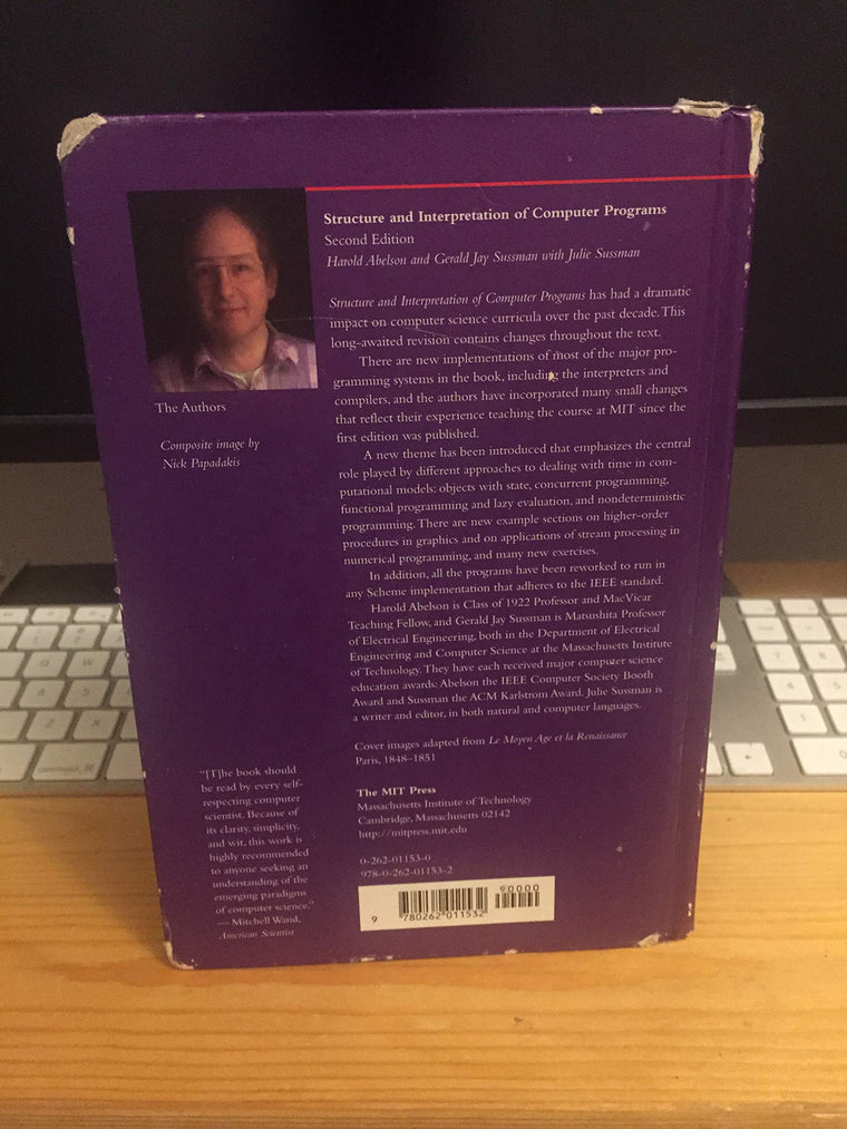 Structure and Interpretation of Computer Programs - 2nd Edition (MIT Electrical Engineering and Computer Science) — back cover