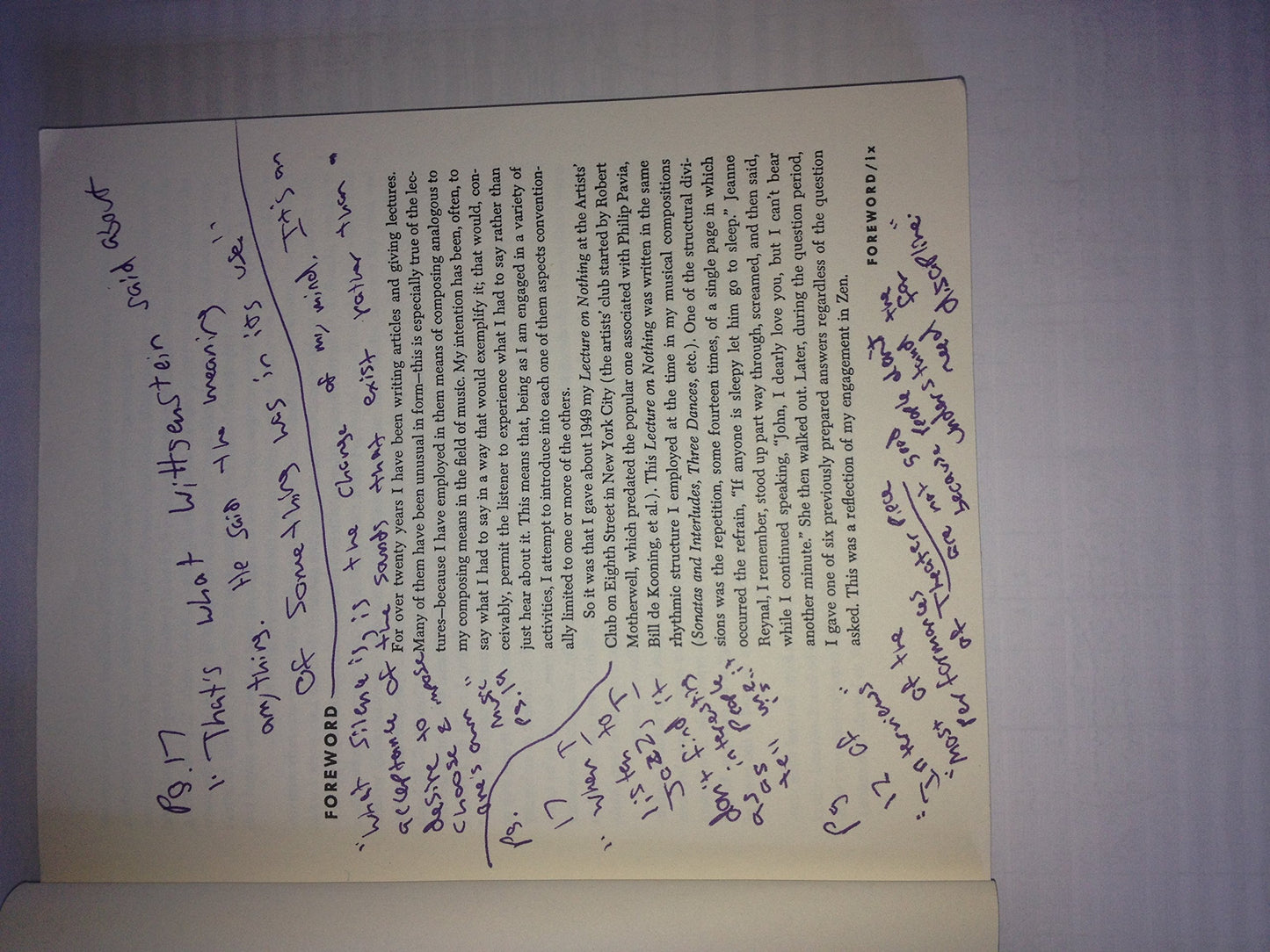 Silence: Lectures and Writings by Cage, John
