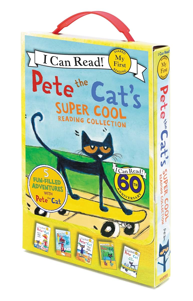 Pete the Cat's Super Cool Reading Collection: A Box of 5 I C