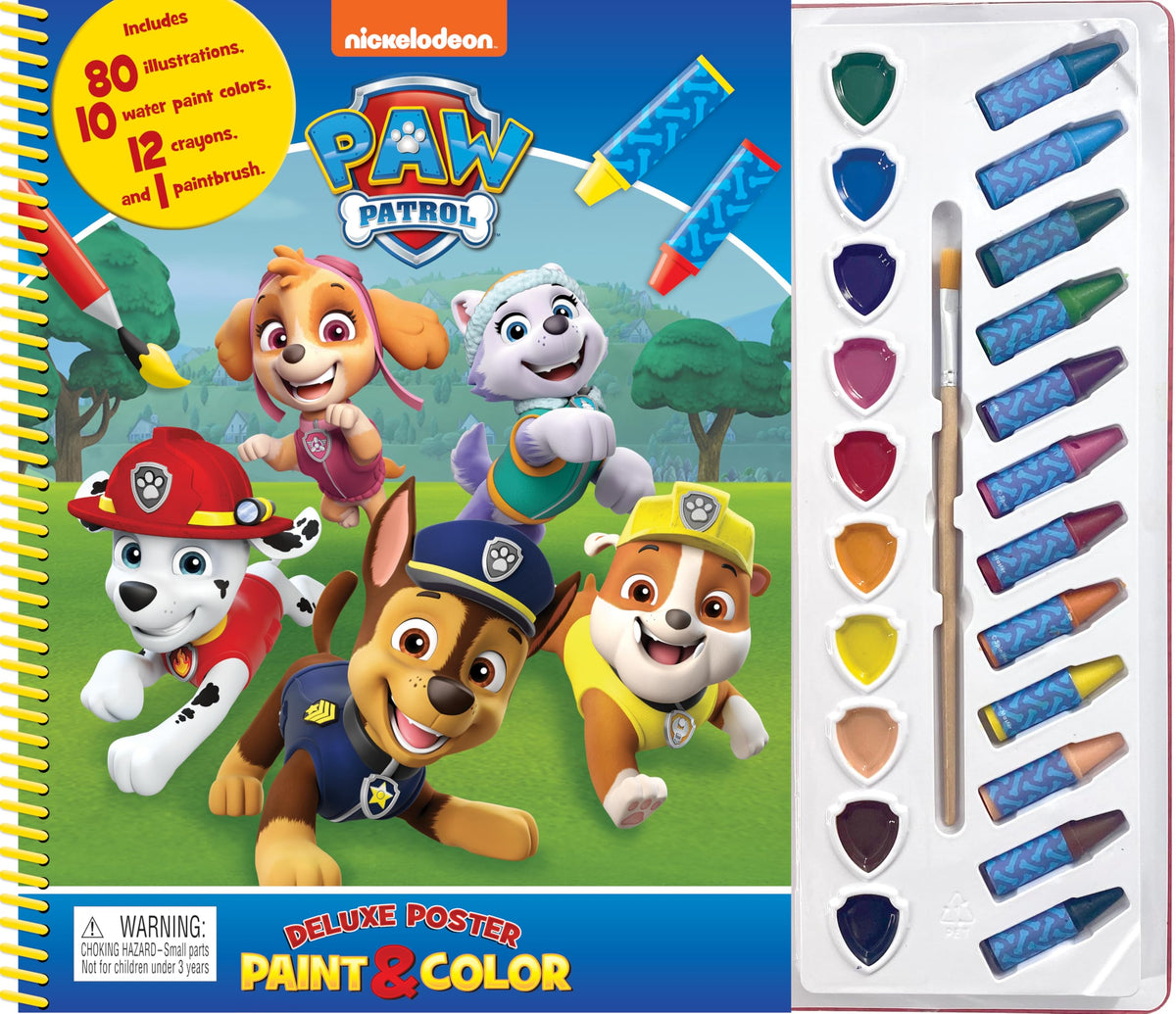 PAW PATROL DELUXE POSTER PAINT & COLOR
