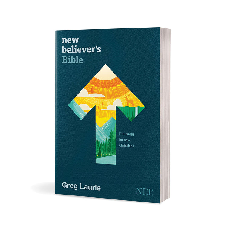 New Believer's Bible NLT (Softcover): First Steps for New Christians — back cover