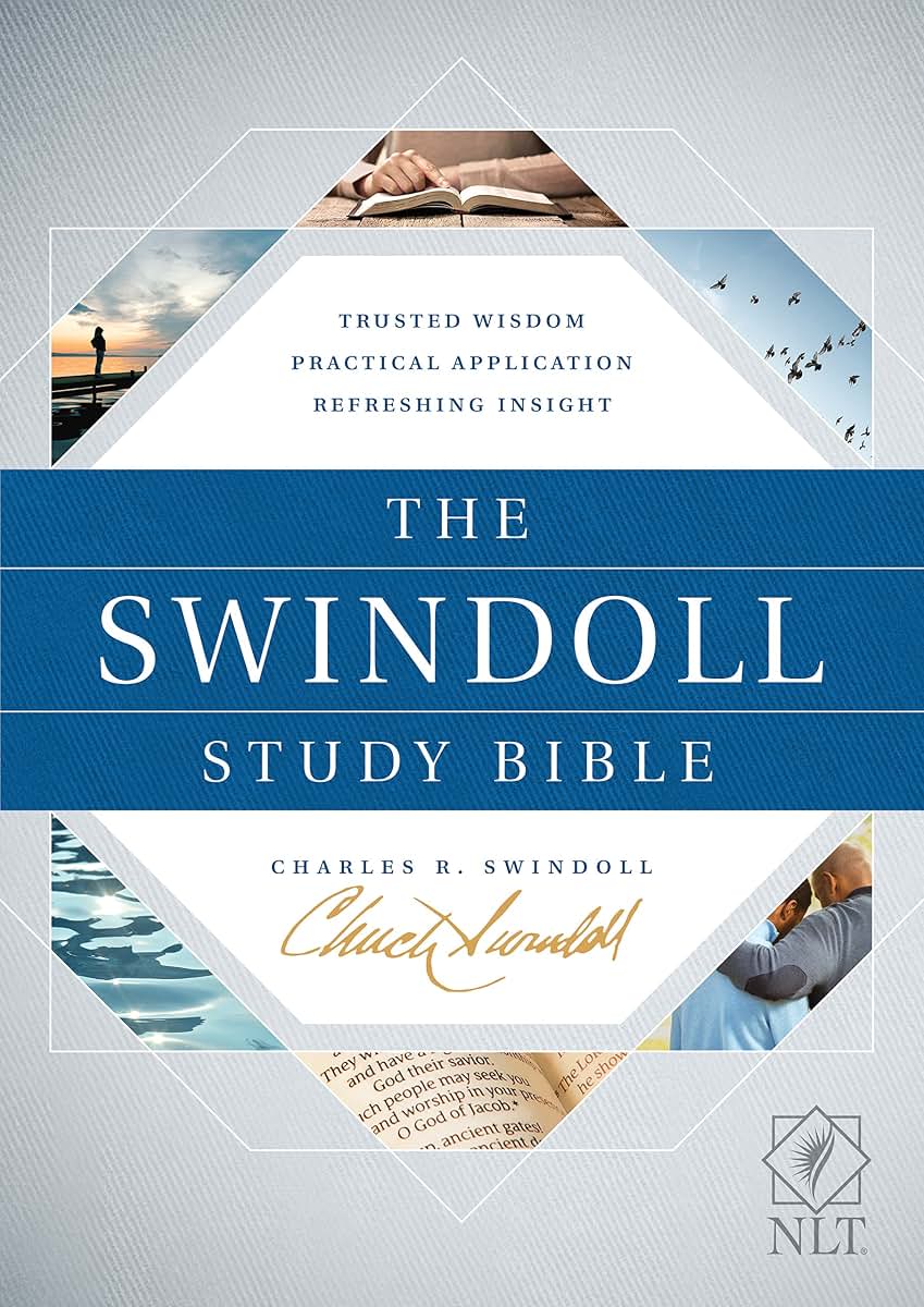 Tyndale NLT The Swindoll Study Bible (Hardcover) - New Living Translation Study Bible by Charles Swindoll, Includes Study Notes, Book Introductions, Application Articles, Holy Land Tour and More!