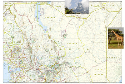Kenya Map (National Geographic Adventure Map, 3205) by Natio