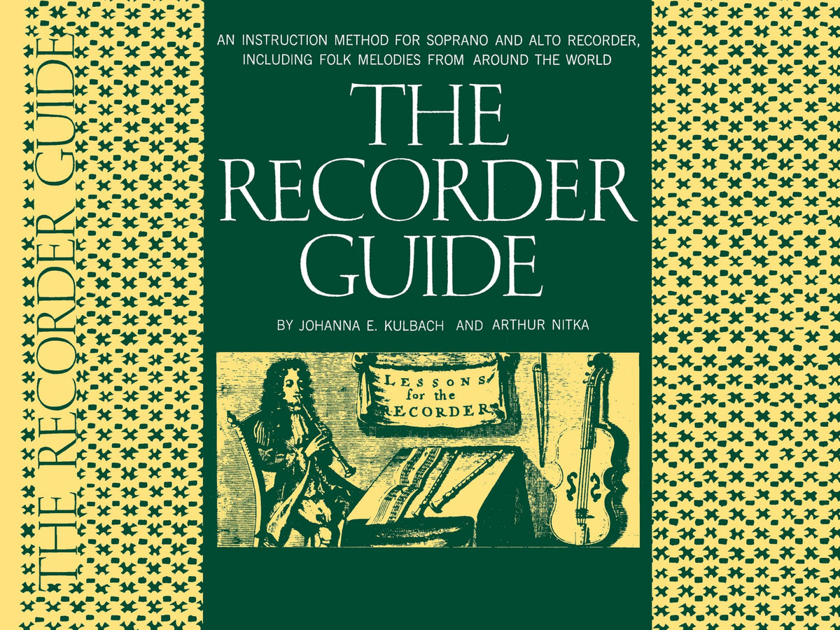 The Recorder Guide - Instruction Method for Soprano and Alto Recorder Songbook Beginner to Intermediate Sheet Music Book Includes Folk Melodies, Easy Songs and Guitar Chords