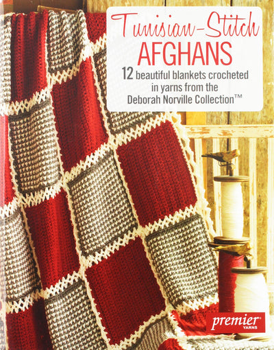 Tunisian-Stitch Afghans-12 Beautiful Blankets Crocheted in Yarns from the Deborah Norville Collection.