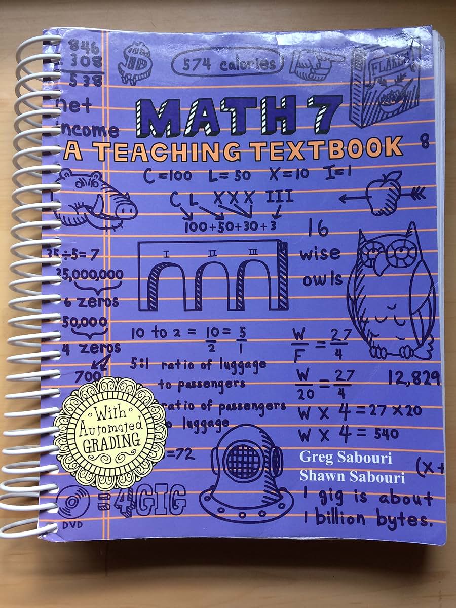 Math 7: Teaching Textbooks (Book Only) by Greg Sabouri