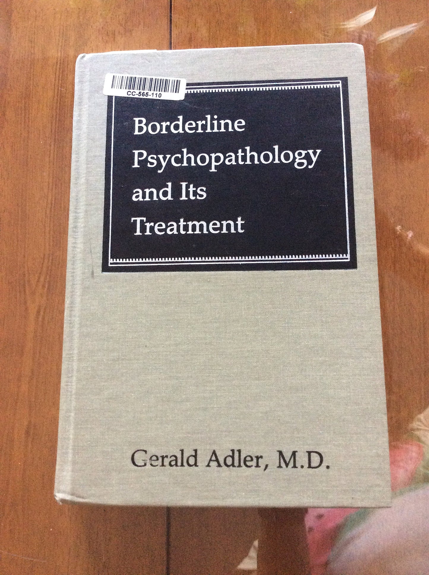 Borderline Psychopathology & Its Treatment by Adler, Gerald
