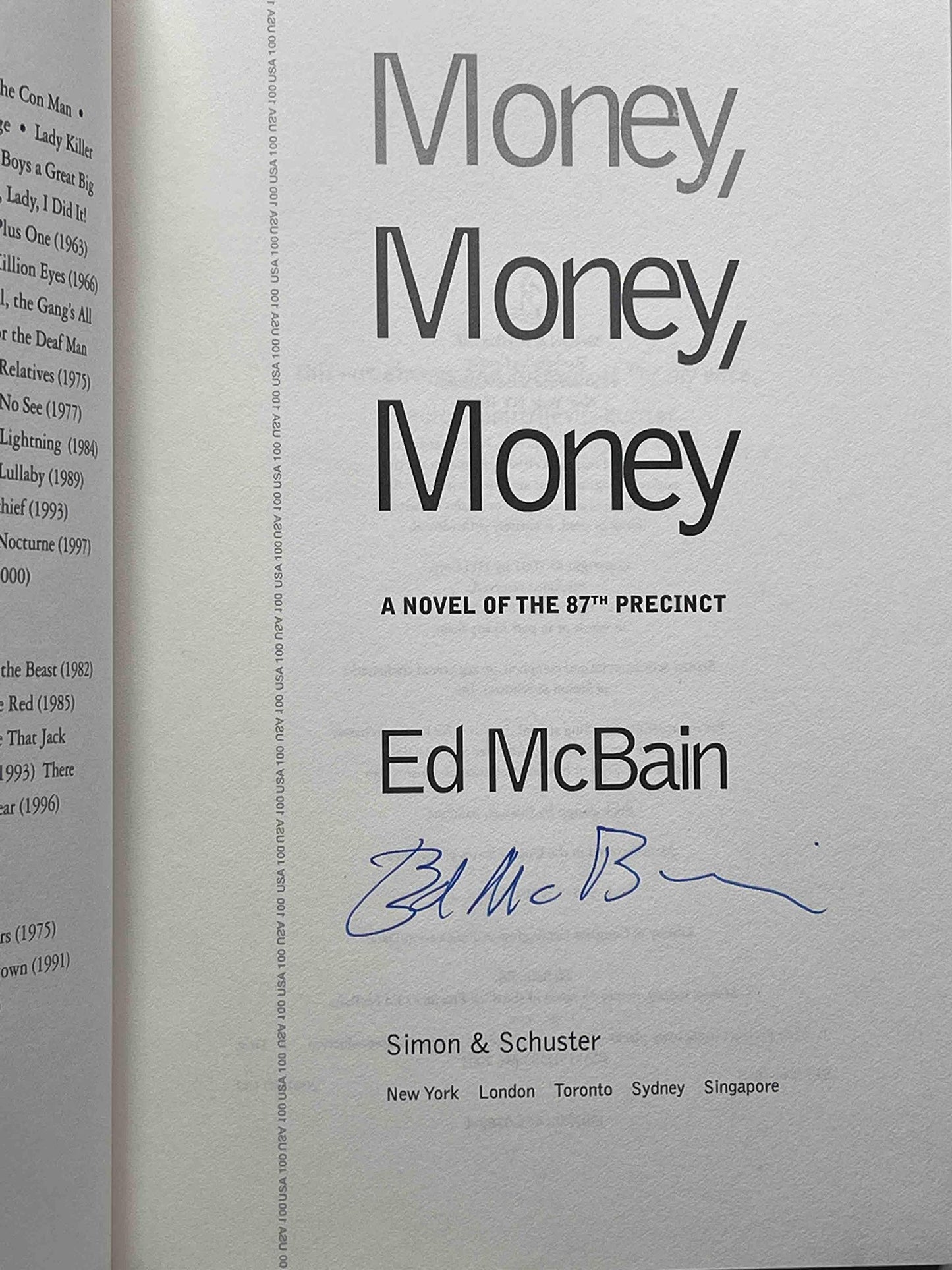 Money, Money, Money: A Novel of the 87th Precinct (87th Precinct Mysteries)