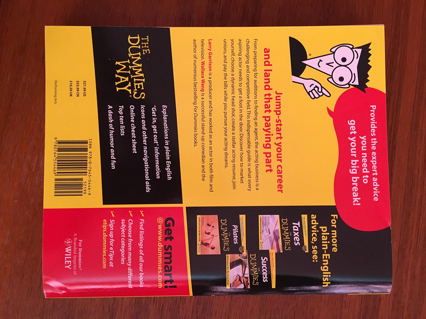 Breaking into Acting for Dummies by Garrison, Larry