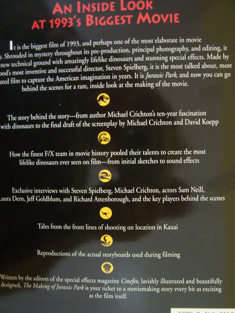 The Making of Jurassic Park — back cover