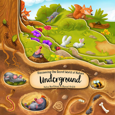 Discovering the Secret World of Nature Underground (Happy Fox Books) Board Book Takes Kids Ages 3-6 Deep into the Ground with Every Turn of the Page, plus Fun Facts and Vocabulary Words
