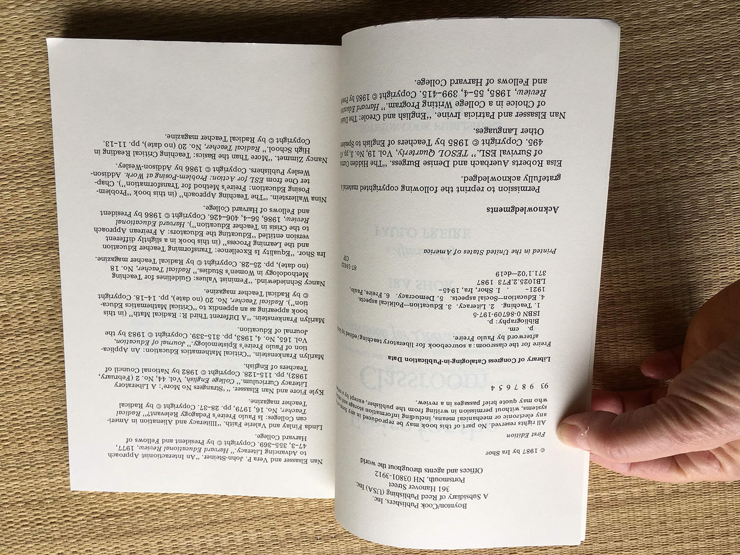 Freire for the Classroom: A Sourcebook for Liberatory Teaching