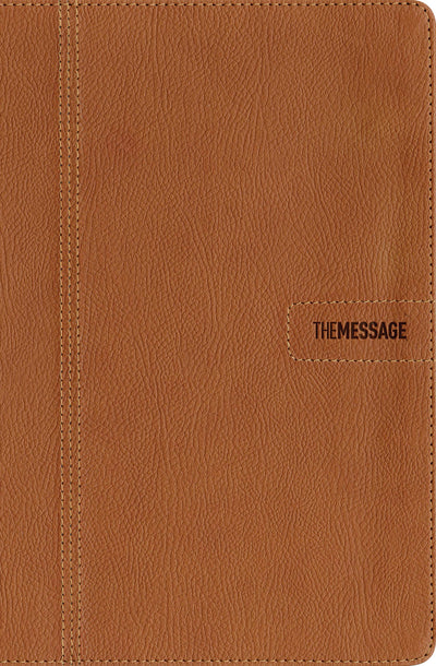 The Message Slimline (Leather-Look, Saddle Tan): The Bible in Contemporary Language