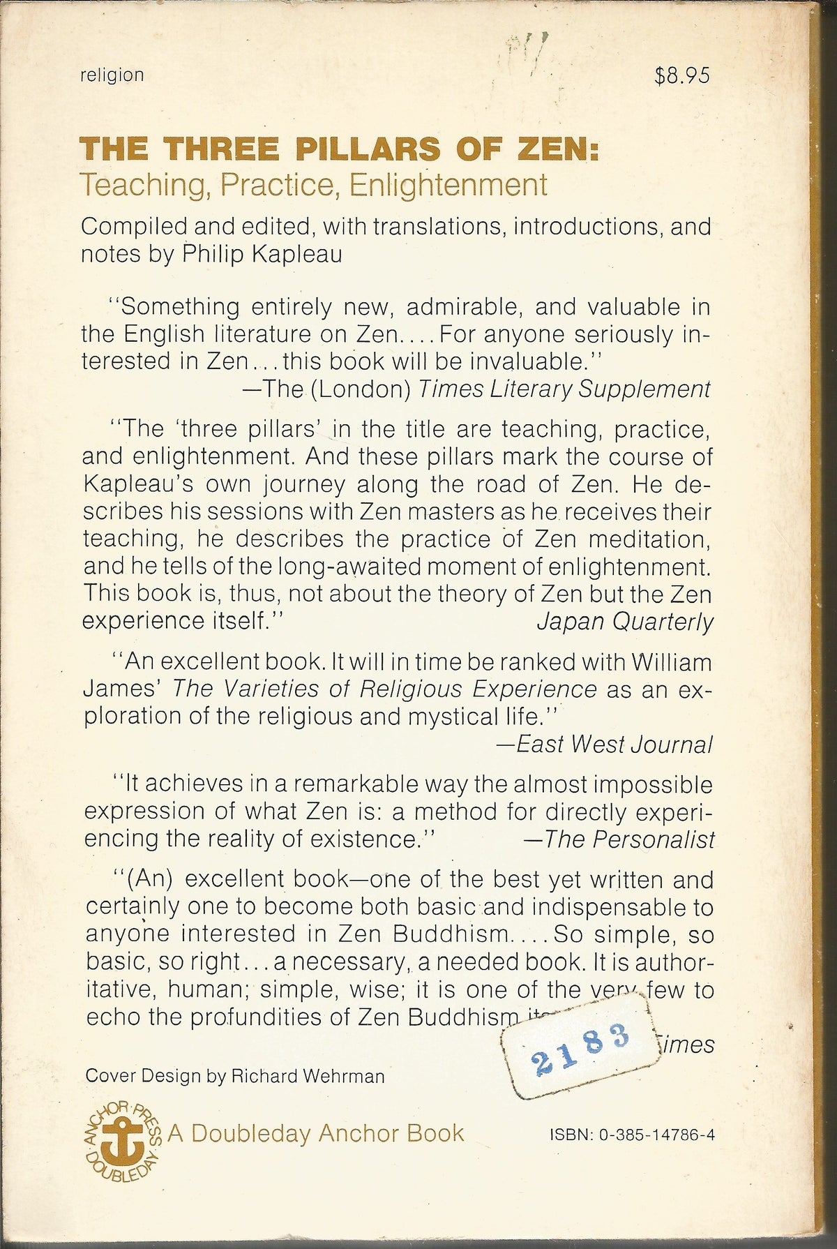 The Three Pillars of Zen: Teaching, Practice, and Enlightenment