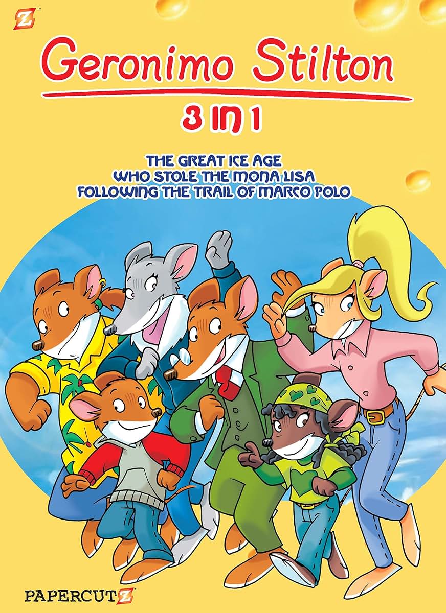 Geronimo Stilton 3-in-1 #2: Following The Trail of Marco Polo, The Great Ice Age, and Who Stole the Mona Lisa (2) (Geronimo Stilton Graphic Novels)