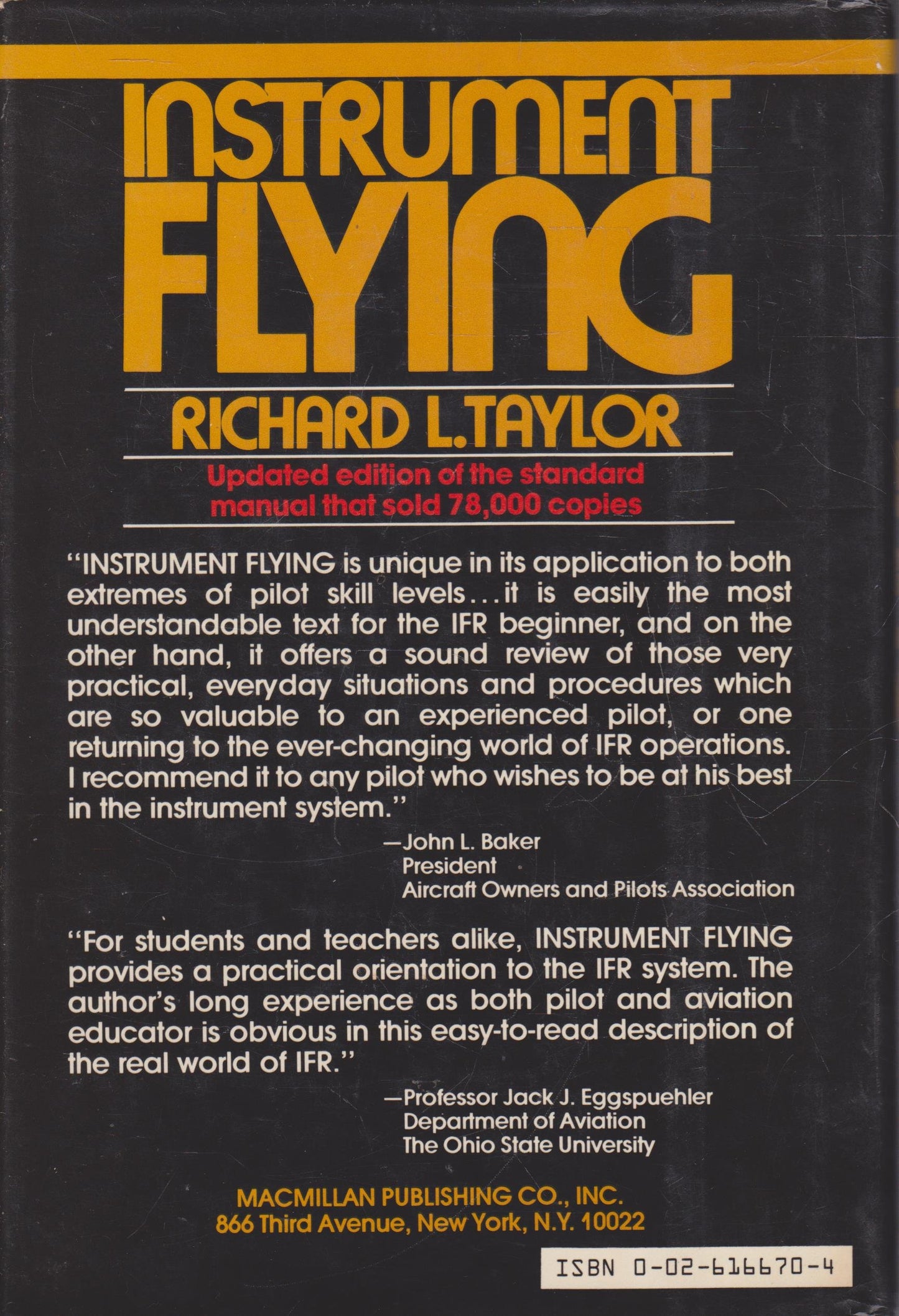 Instrument flying