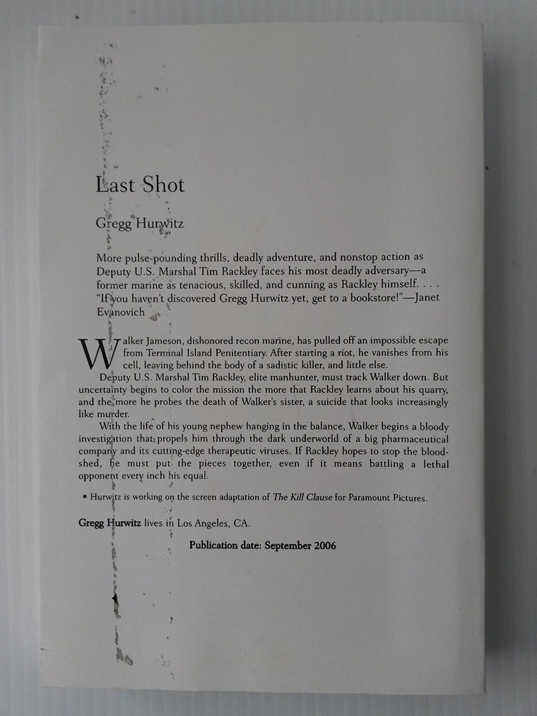 Last Shot — back cover