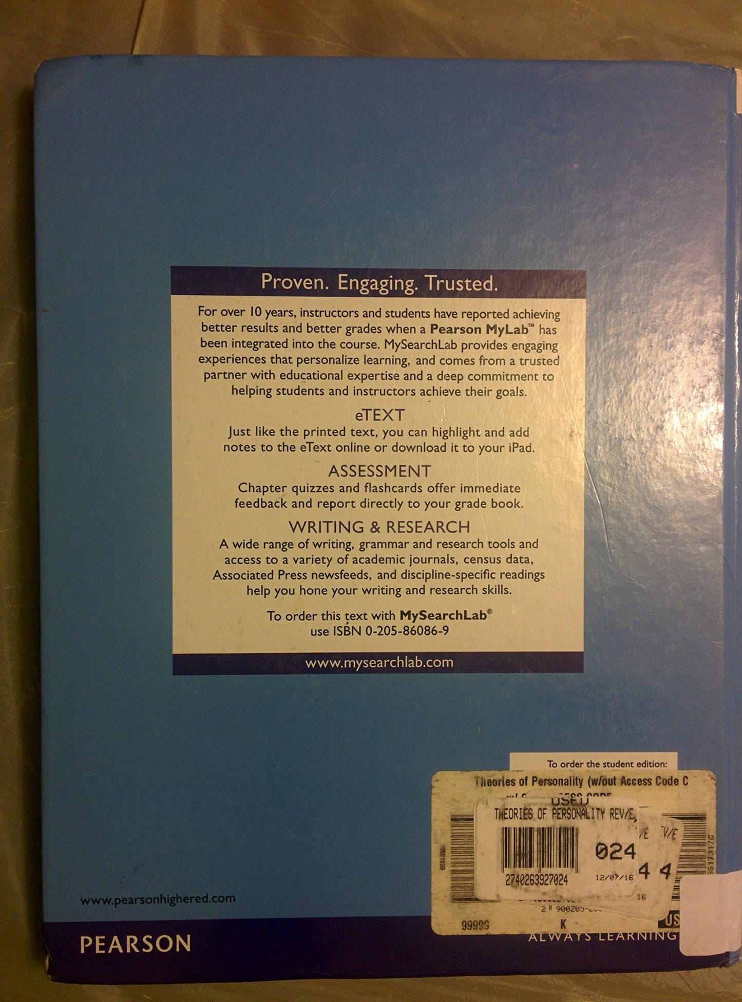 Theories of Personality: Understanding Persons (6th Edition)