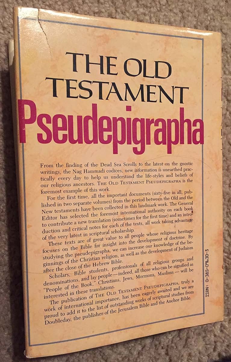 The Old Testament Pseudepigrapha, Vol. 1: Apocalyptic Litera