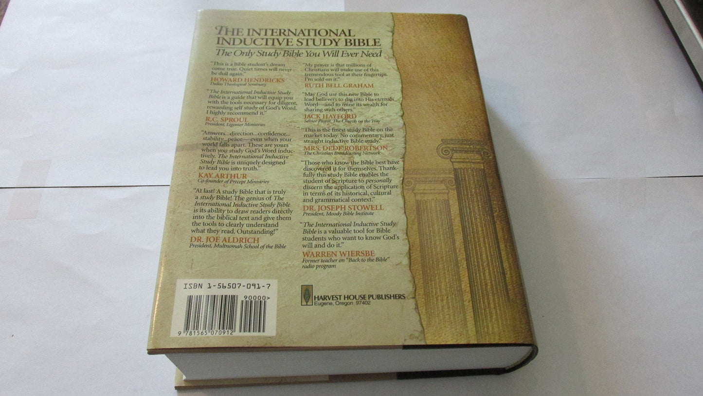 International Inductive Study Bible: New American Standard Bible