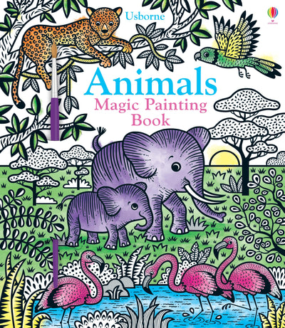 Animals Magic Painting Book: A Fun Interactive Activity Book for Children (Ages 5-8)-Brush Water to Reveal Hidden Animal Colors