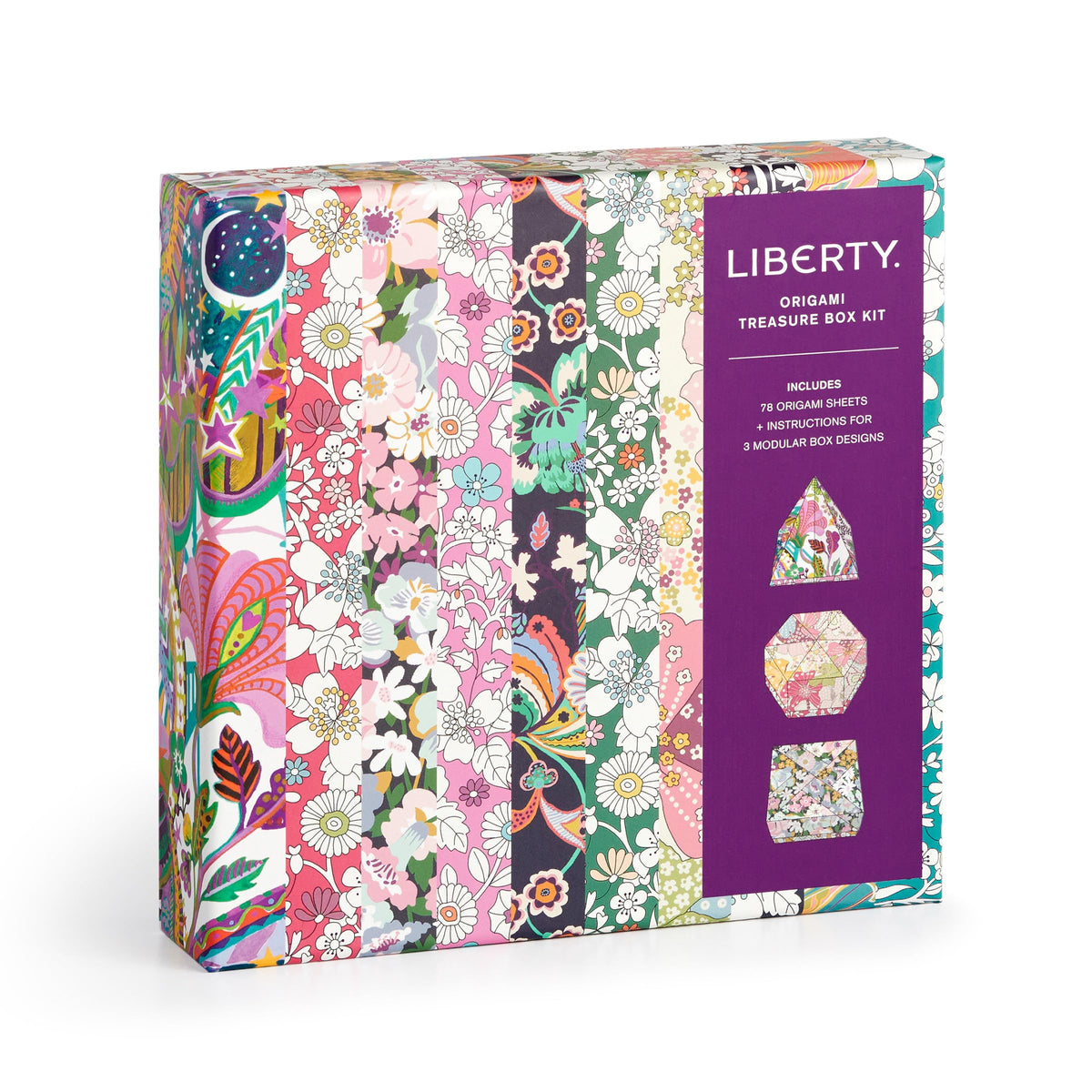 Galison Liberty Floral Origami - Origami Kit Featuring Iconic Liberty Prints and Instructions for Origami Folds
