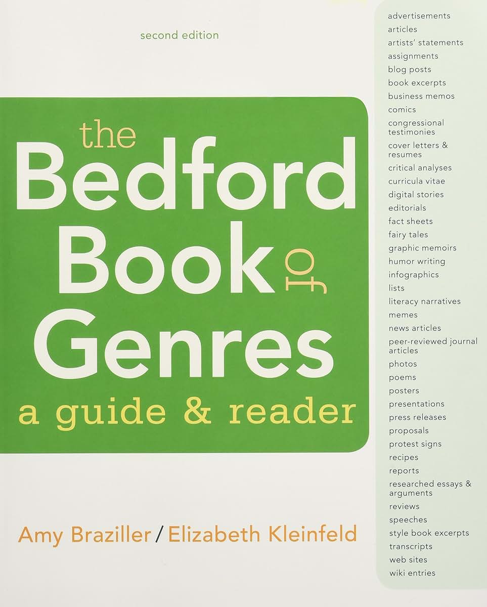 The Bedford Book of Genres: A Guide and Reader