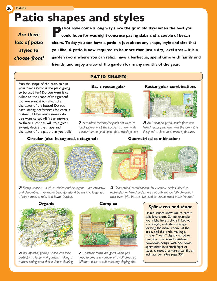 Patios: Designing, Building, Improving, and Maintaining Patios, Paths and Steps (Creative Homeowner) (Specialist Guide) — back cover