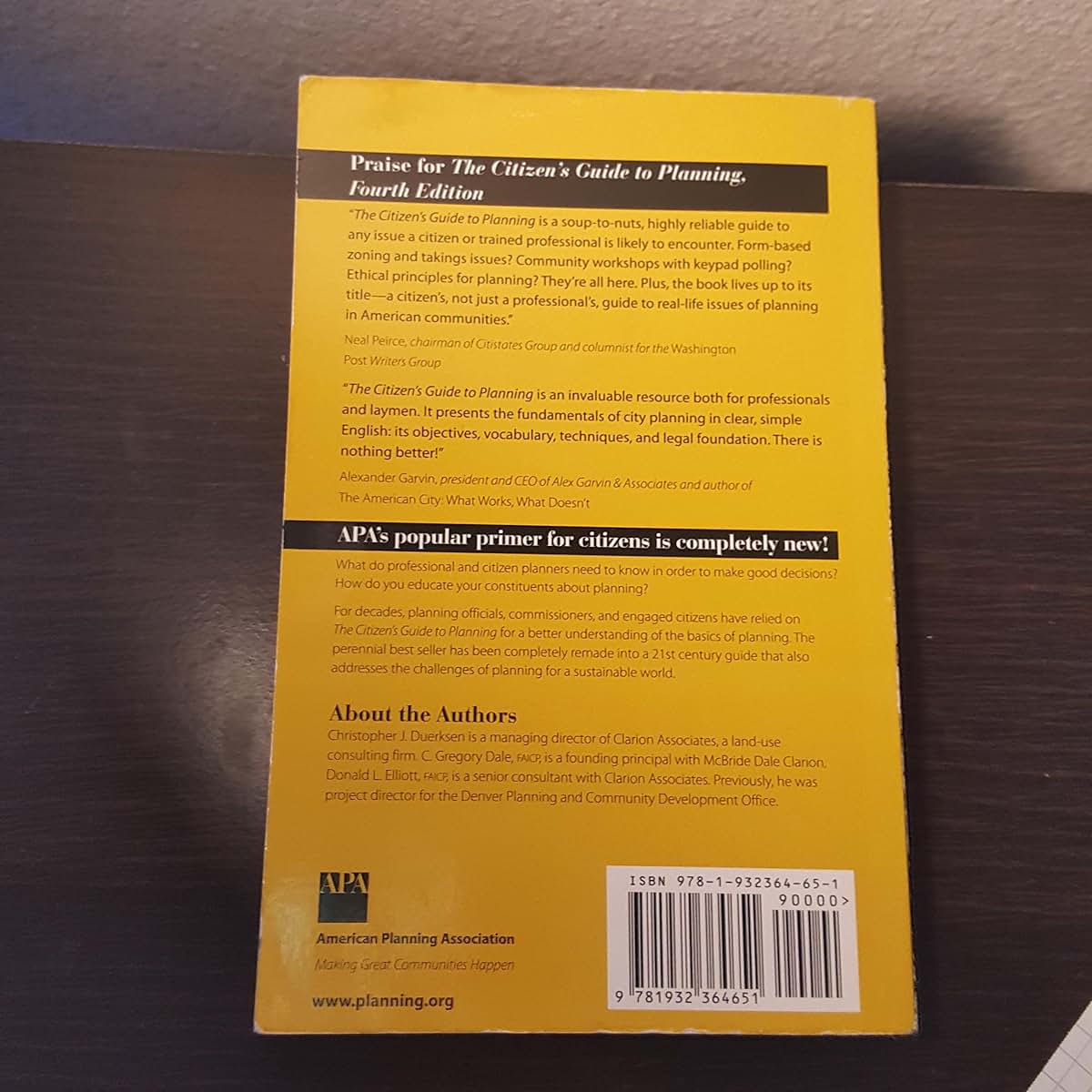The Citizen's Guide to Planning: Fourth Edition (Citizens Planning Series)