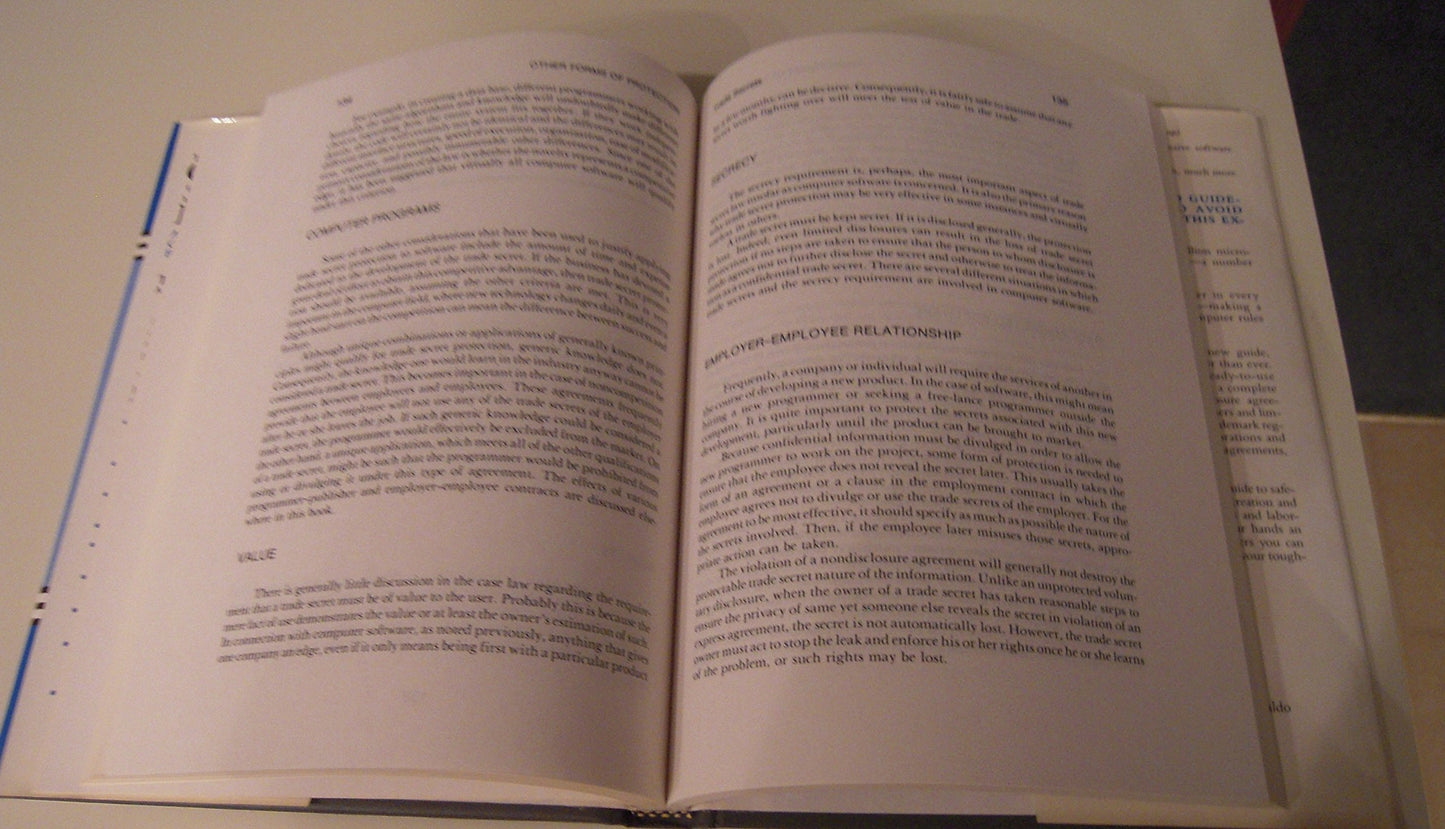 The Legal Guide to Computer Software Protection: A Practical Handbook on Copyrights, Trademarks, Publishing, and Trade Secrets