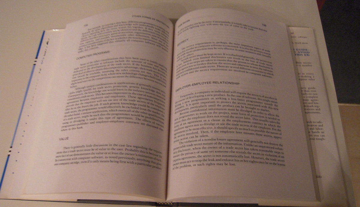 The Legal Guide to Computer Software Protection: A Practical Handbook on Copyrights, Trademarks, Publishing, and Trade Secrets