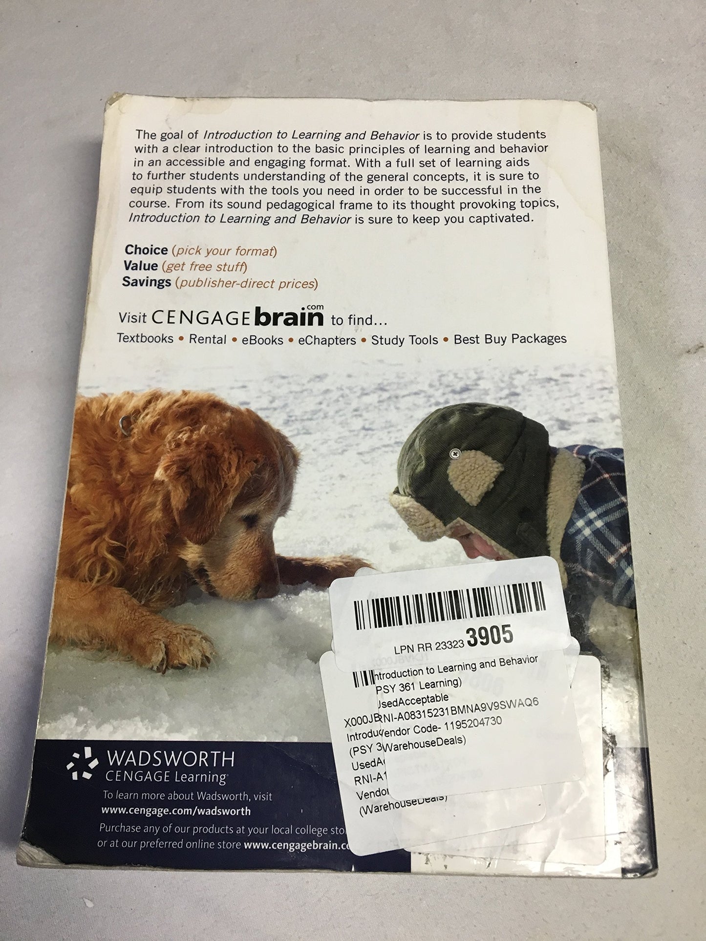 Introduction to Learning and Behavior (PSY 361 Learning)