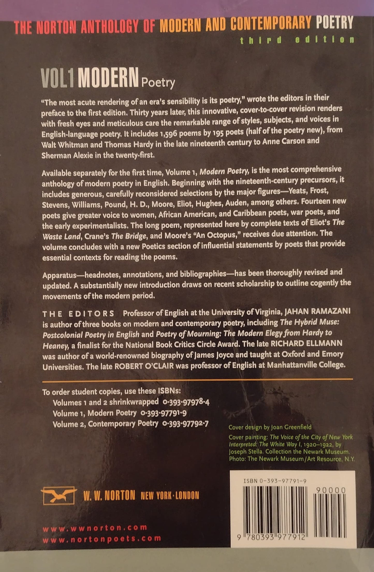 The Norton Anthology of Modern and Contemporary Poetry, Volu
