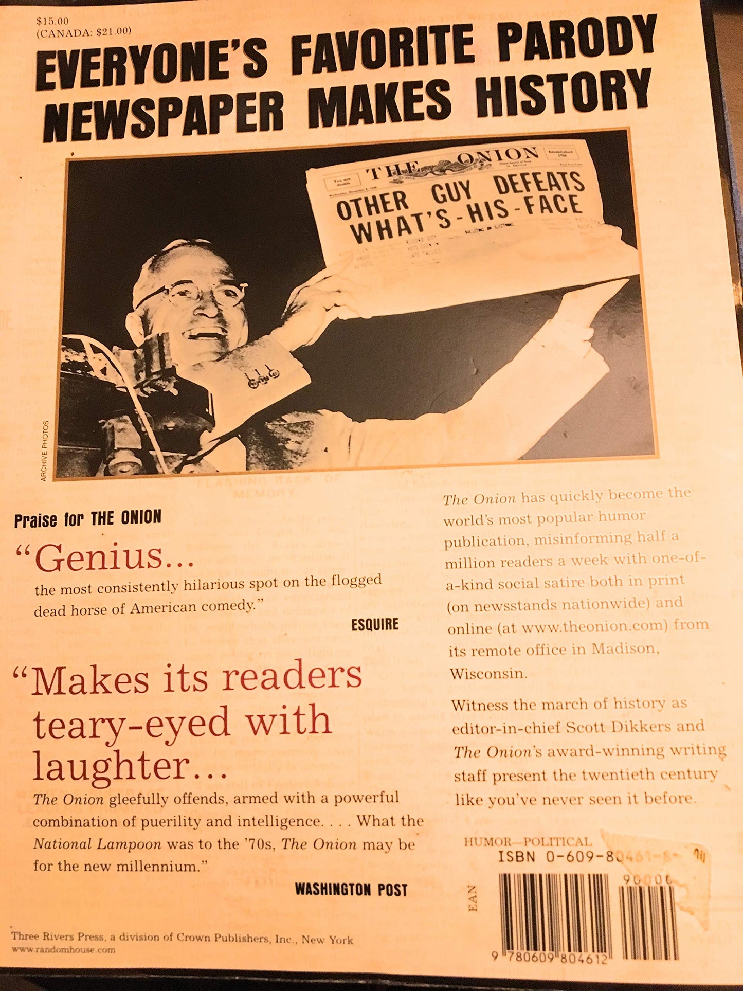Our Dumb Century: The Onion Presents 100 Years of Headlines from America's Finest News Source