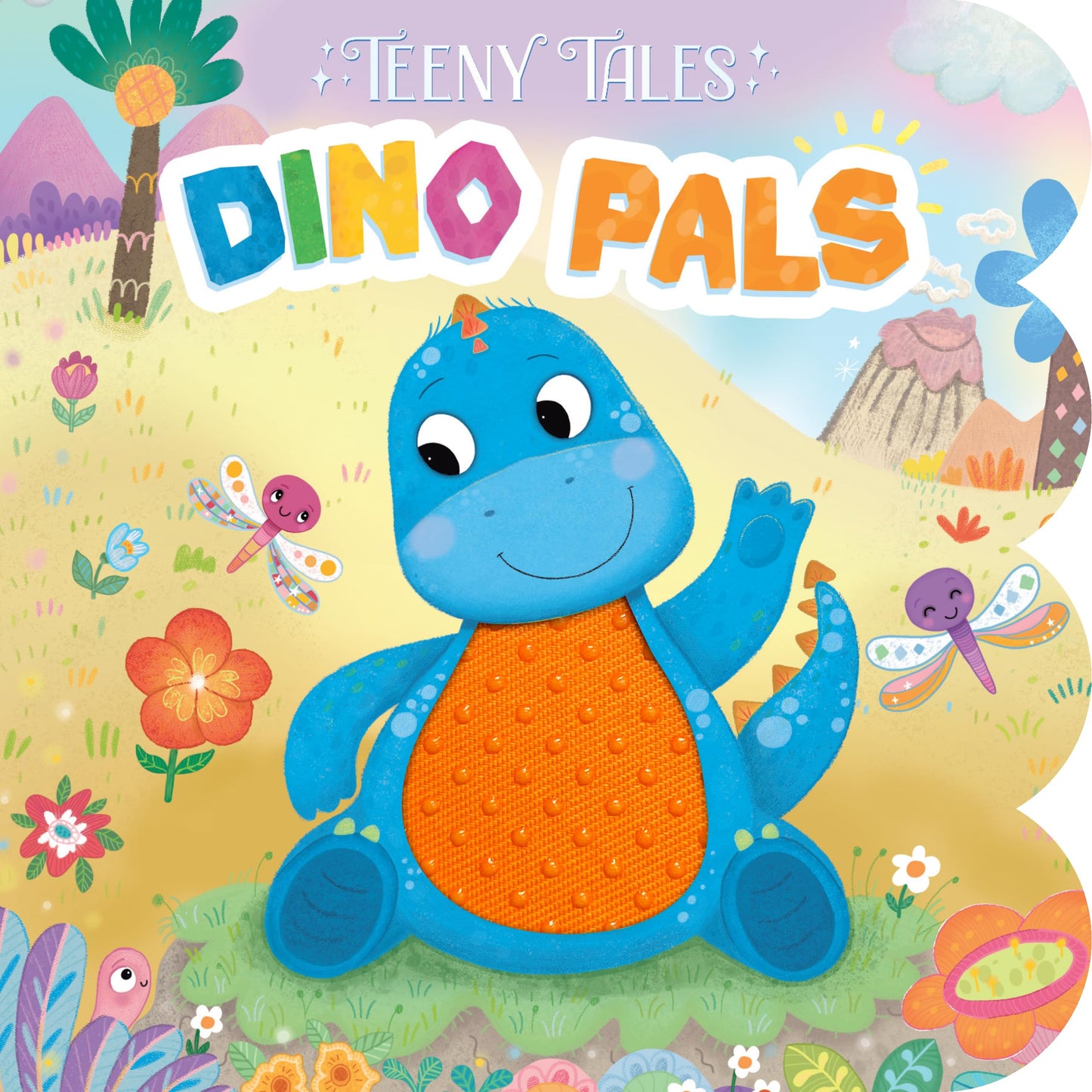 Little Hippo Books Dino Pals Interactive Touch and Feel Toddler Board Book with Sensory Elements for Kids and Baby Dinosaur Board Book Kid's and ... Sensory Board Books for Baby & Toddler Time)