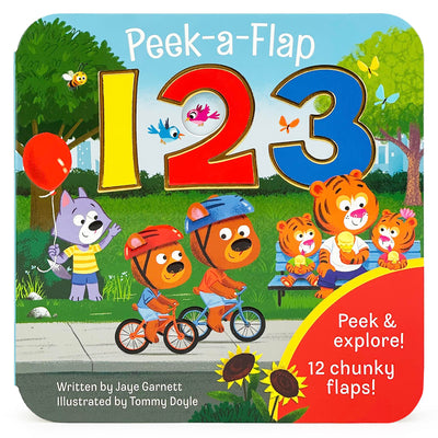 Peek-a-Flap 123 - Lift-a-Flap Board Book for Curious Minds and Little Learners; Numbers & Counting Fun for Preschoolers & Toddlers