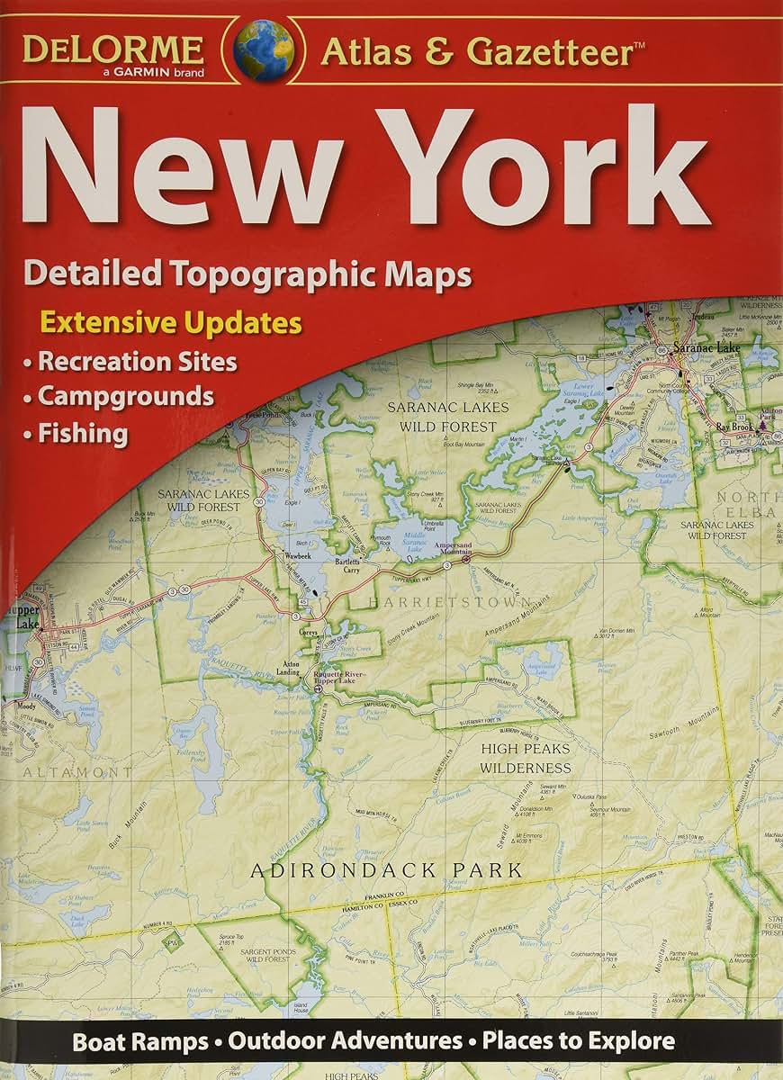 Delorme New York Atlas & Gazetteer (New York State Atlas & Gazetteer)