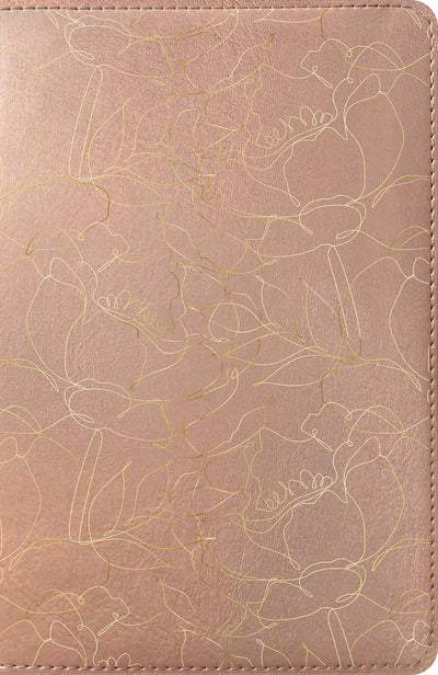 NLT Super Giant Print Bible, DaySpring Signature Collection, Filament Enabled (LeatherLike, Blush Floral, Red Letter): DaySpring Signature Collection