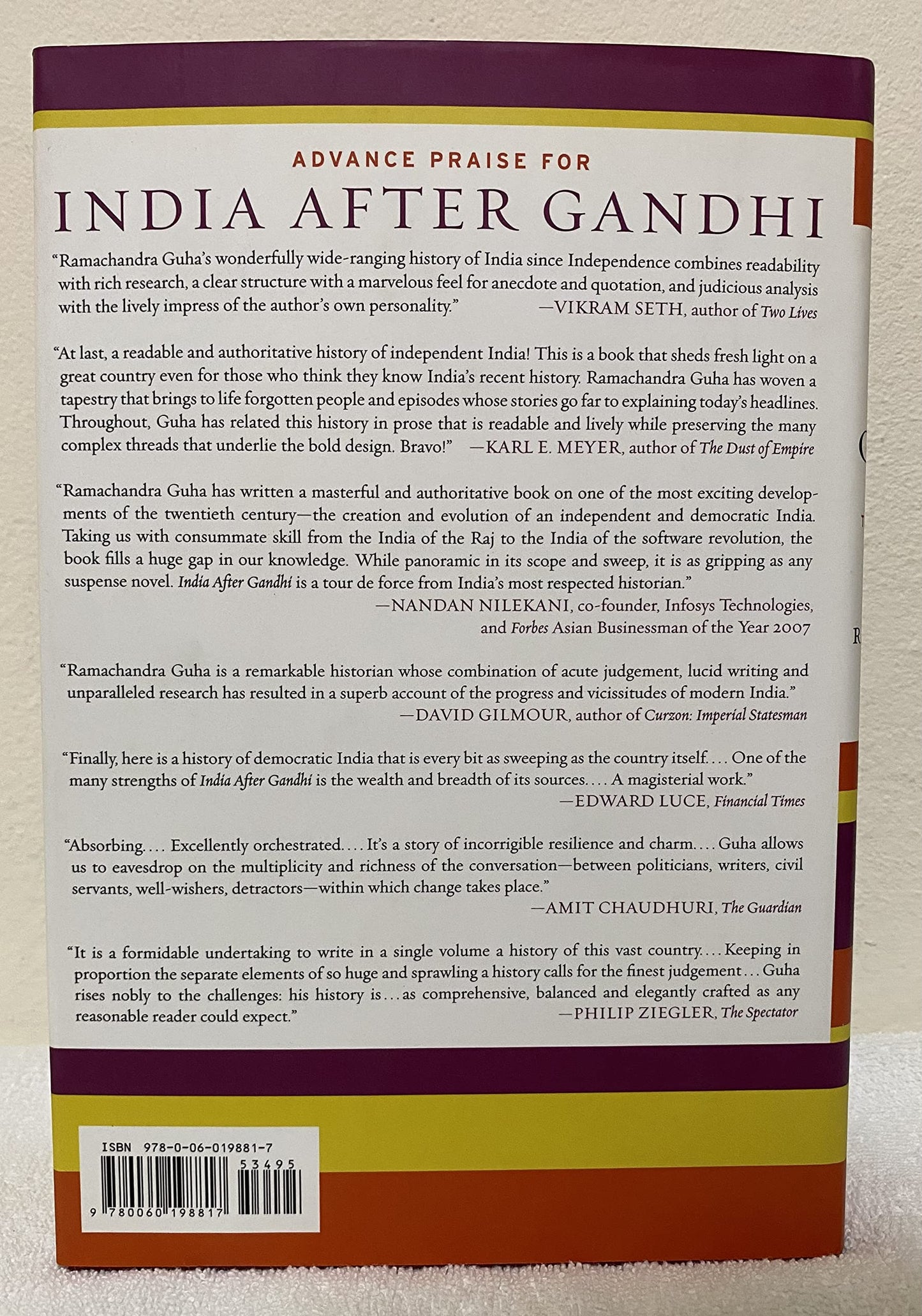India After Gandhi: The History of the World's Largest Democracy