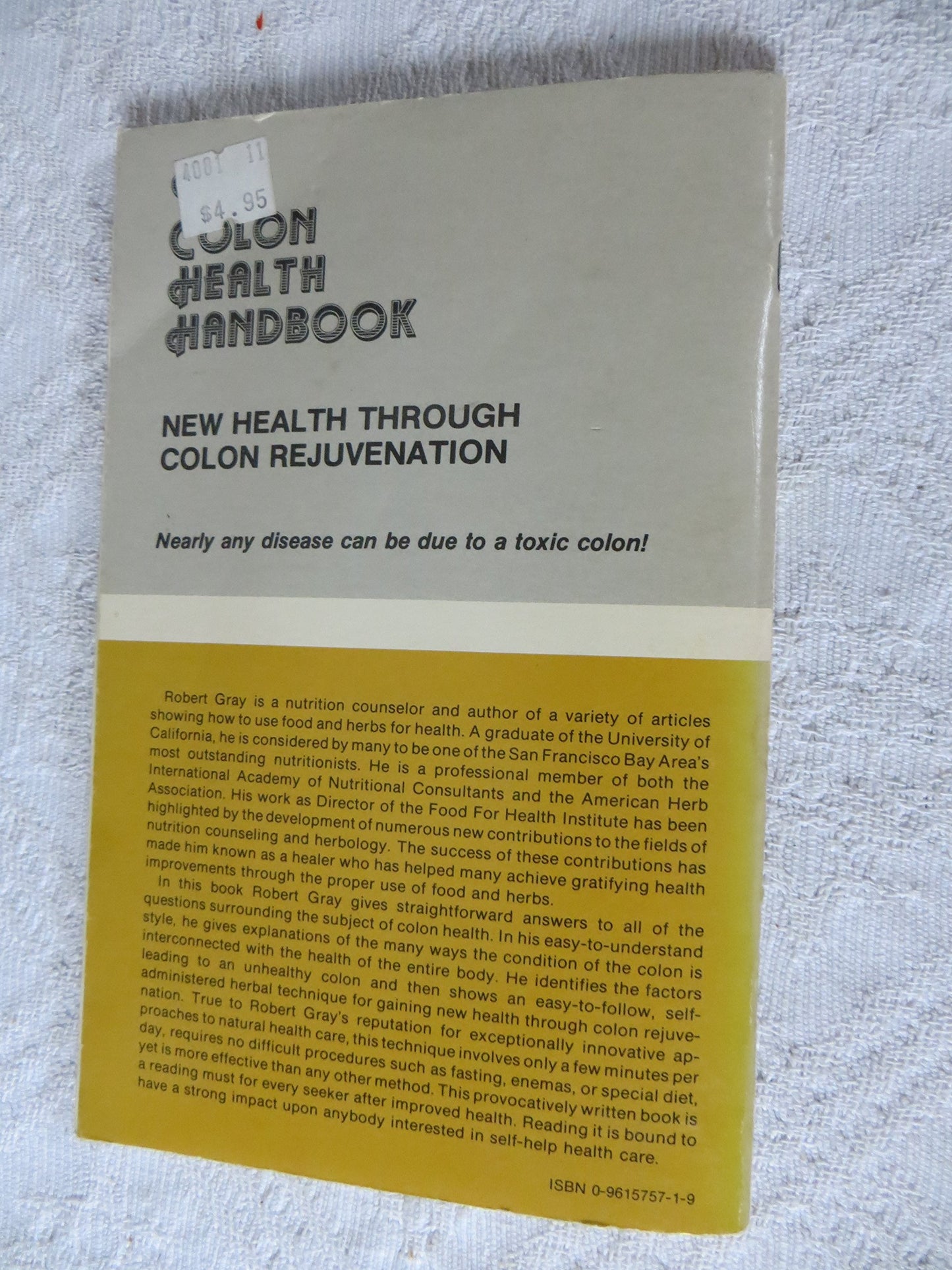 Colon Health Handbook by Robert Gray