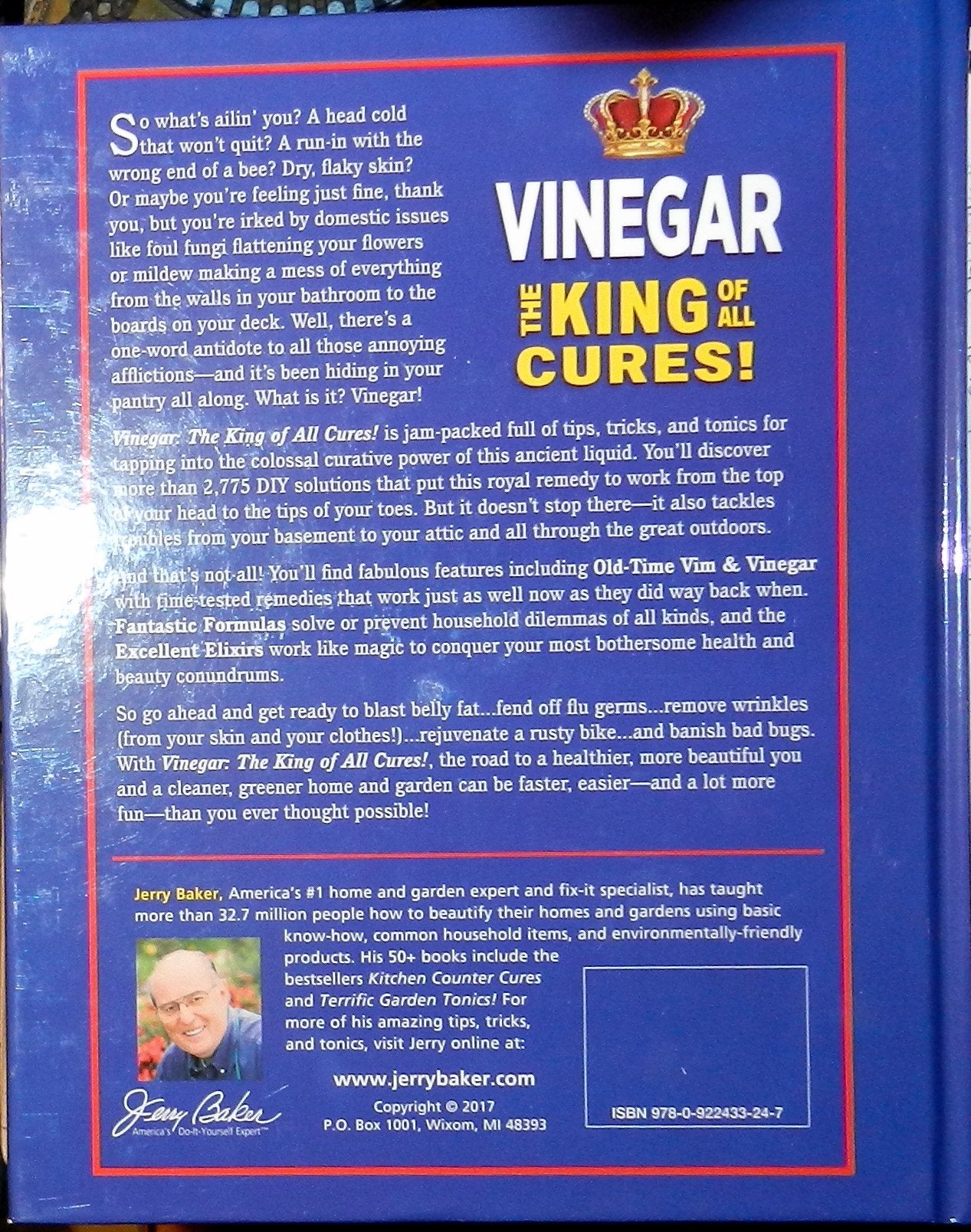 Vinegar The King of All Cures! Jerry Baker Book by Unknown A