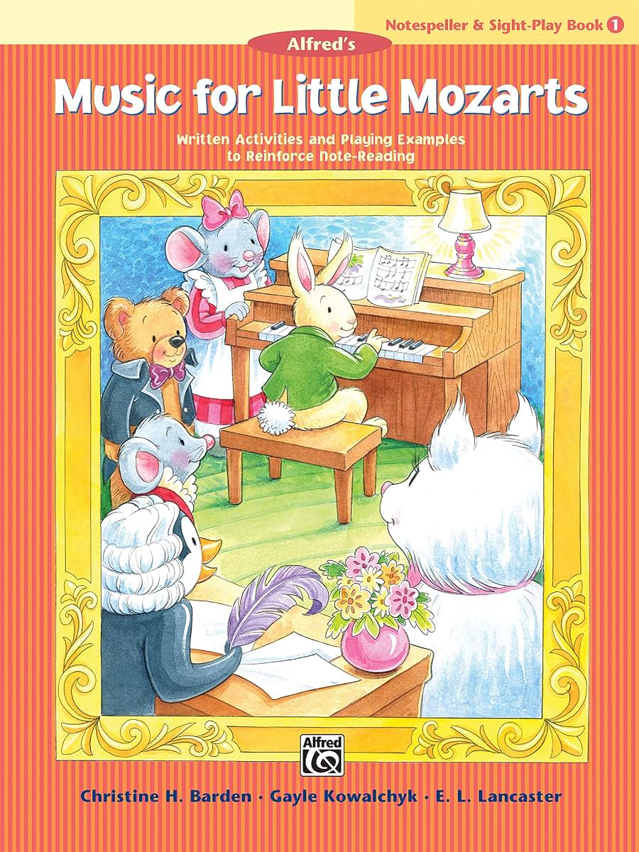 Music for Little Mozarts Notespeller & Sight-Play Book, Bk 1: Written Activities and Playing Examples to Reinforce Note-Reading (Music for Little Mozarts, Bk 1)