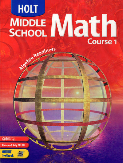 Holt Middle School Math: Student Edition Course 1 2004
