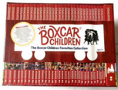 The Boxcar Children Favorites 30 Books Boxed Collection with Activity Book, Journal, Sticker Sheet , DVD, Magnifying Glass, and Poster