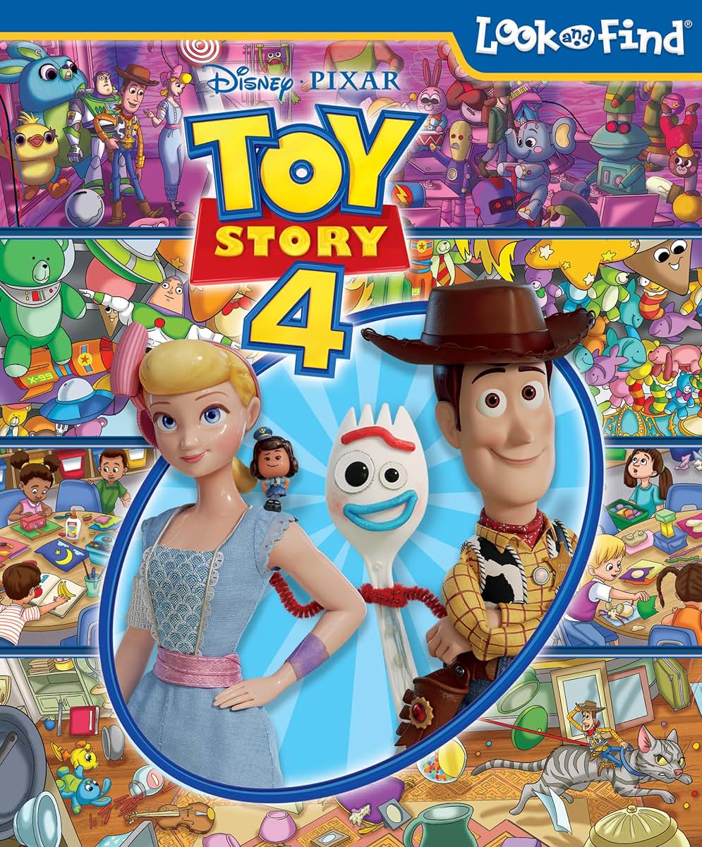 Disney Pixar Toy Story 4 Woody, Buzz Lightyear, Bo Peep, and More! - Look and Find Activity Book - PI Kids