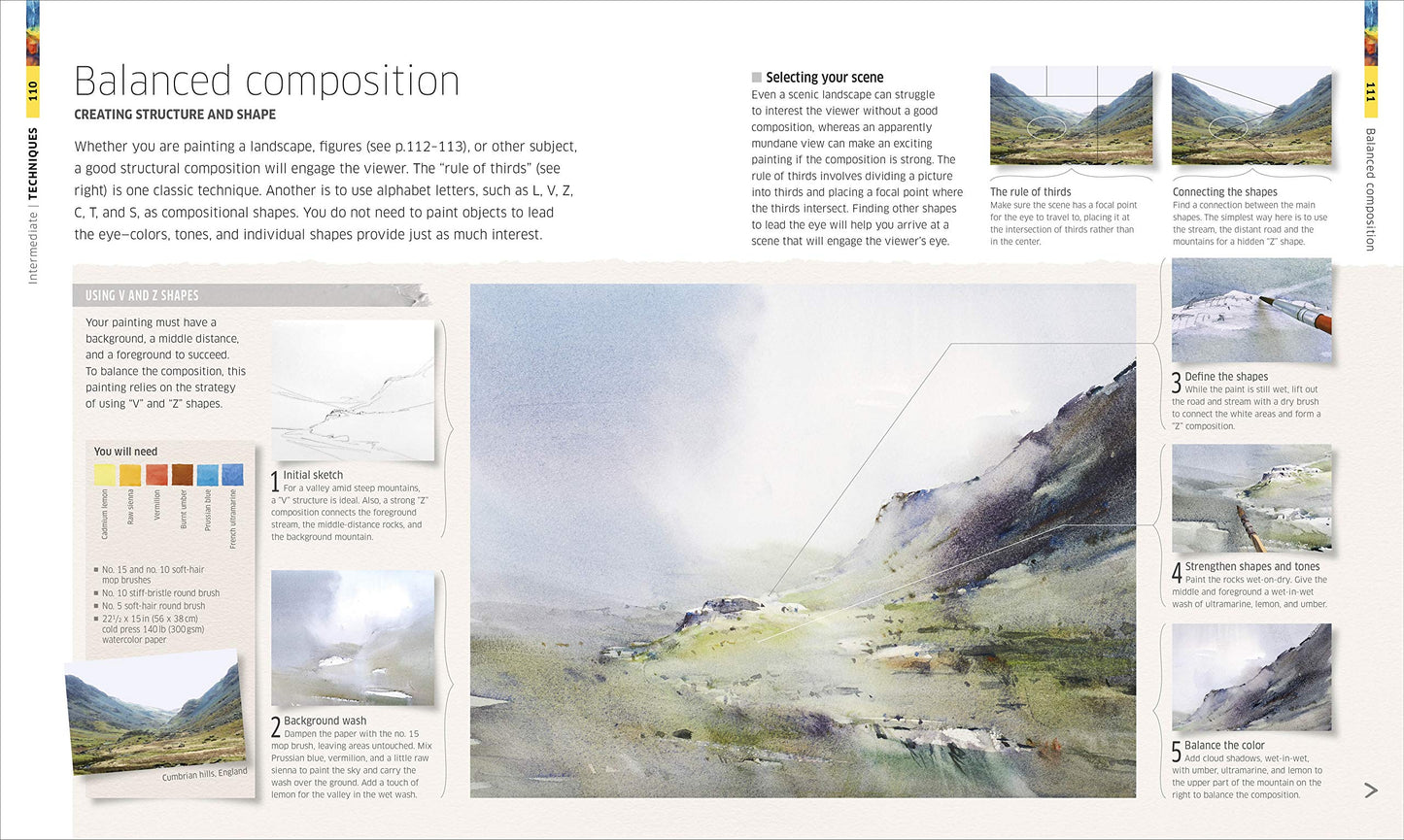 Watercolor Techniques for Artists and Illustrators: Learn How to Paint Landscapes, People, Still Lifes, and More.