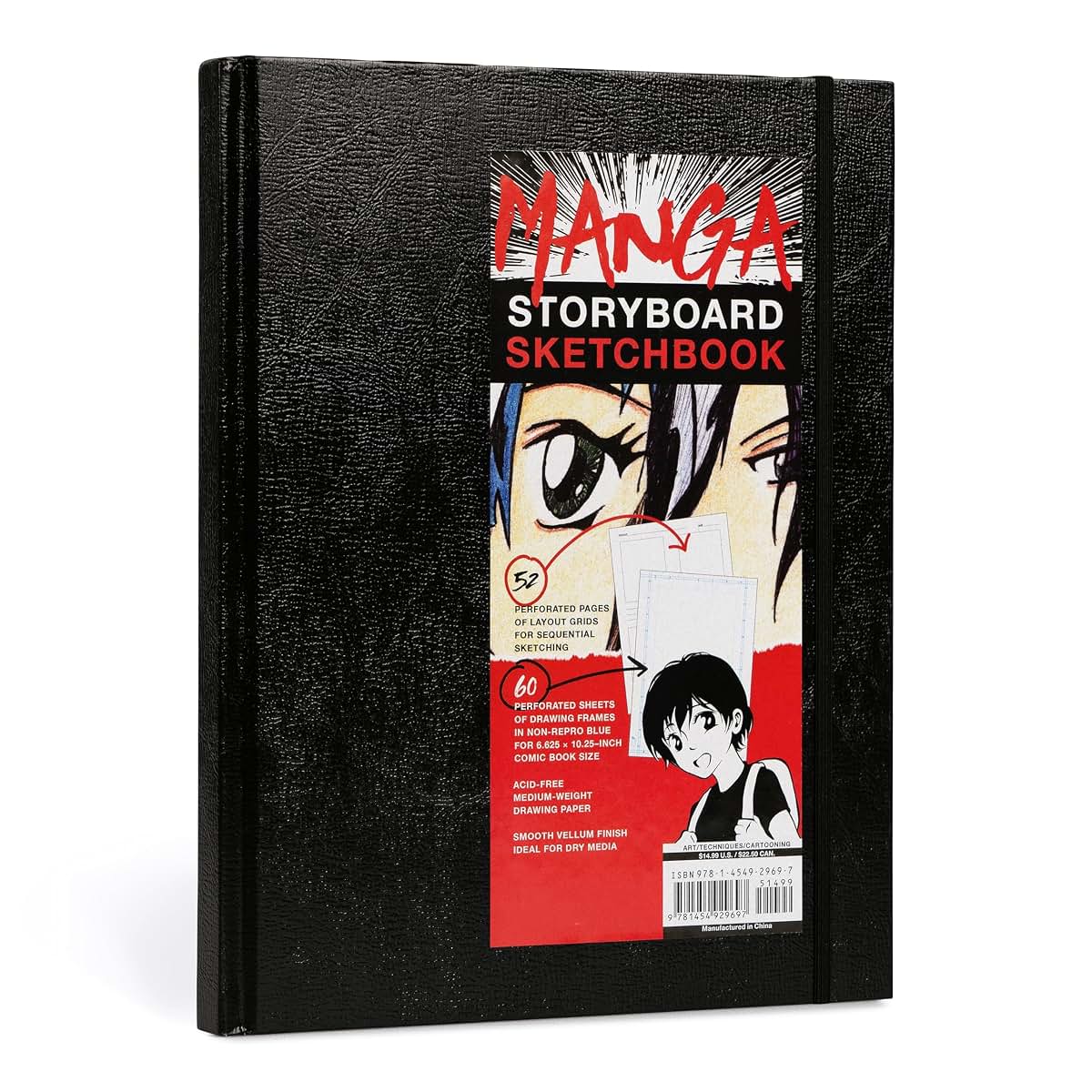 Manga Storyboard Sketchbook: A Comic Book Sketchbook with Storyboard Layout Grids, Acid-Free Medium-Weight Drawing Comic Book Paper