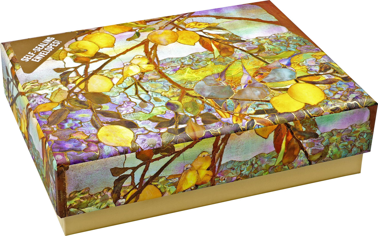 Tiffany Lemon Tree Note Cards (14 cards, 15 self-sealing envelopes)
