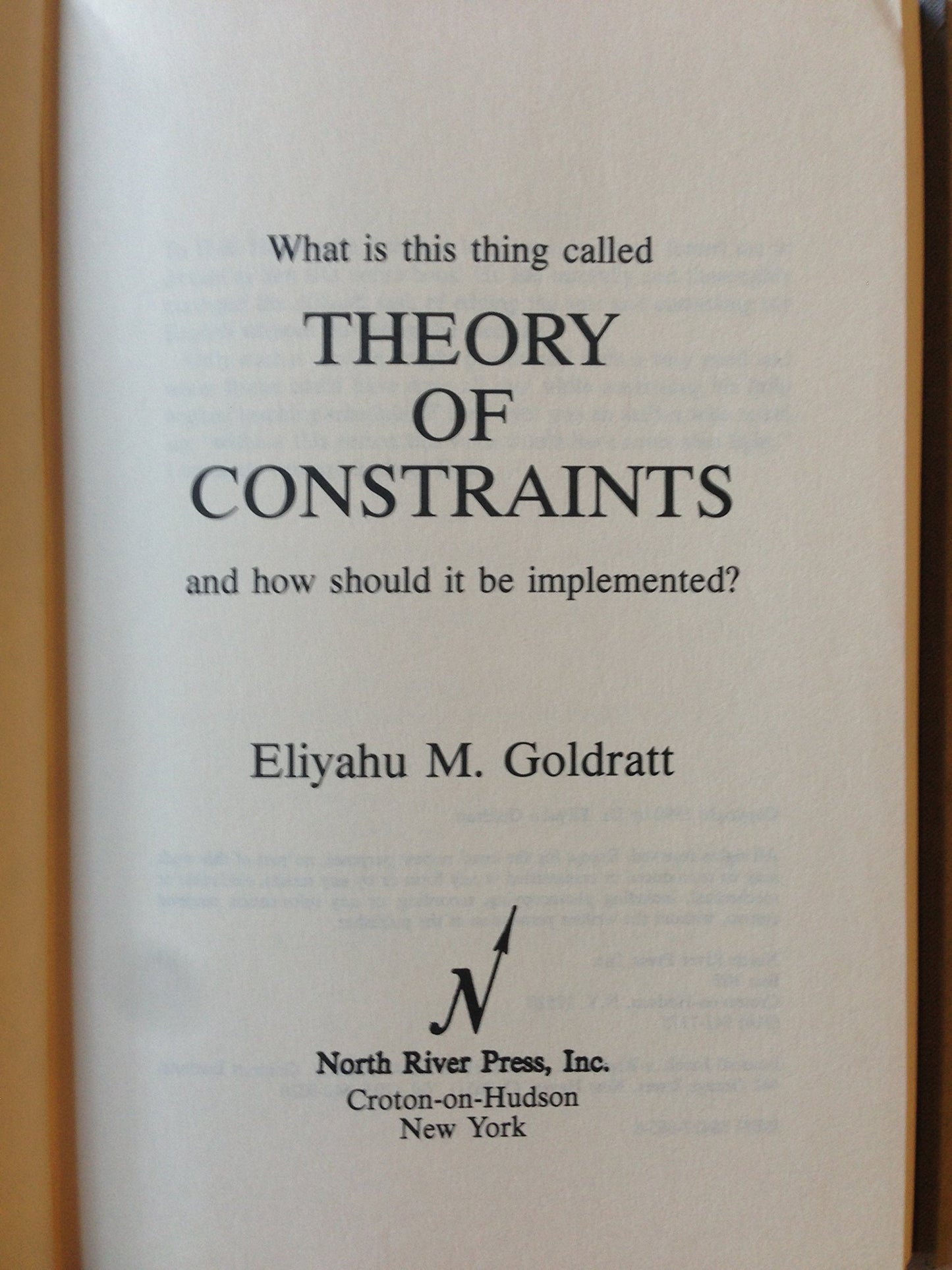 Theory of Constraints